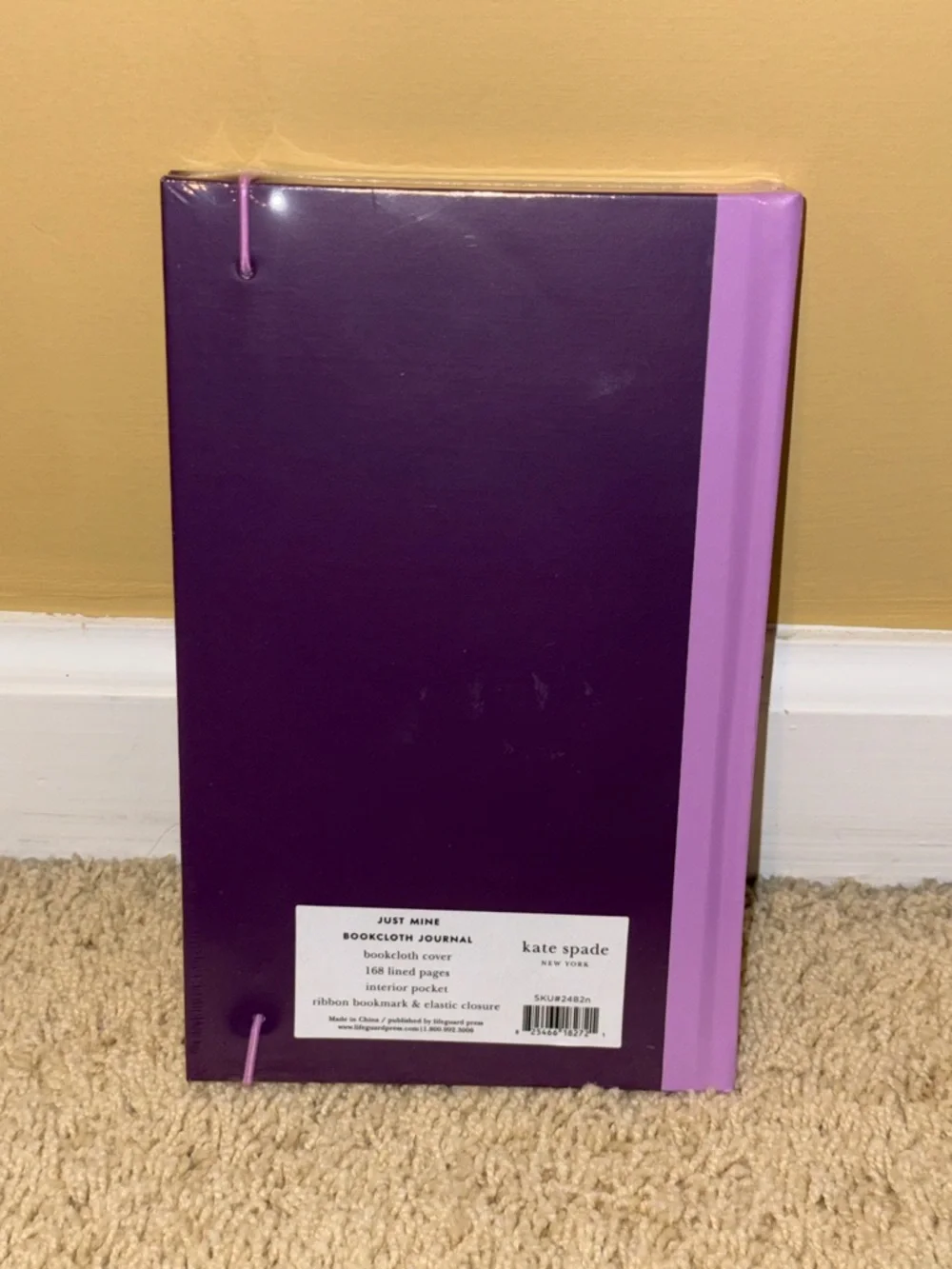 kate spade Purple and Light Purple Monogram Journal